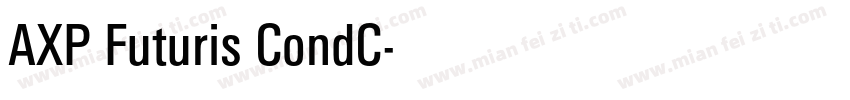 AXP Futuris CondC字体转换
